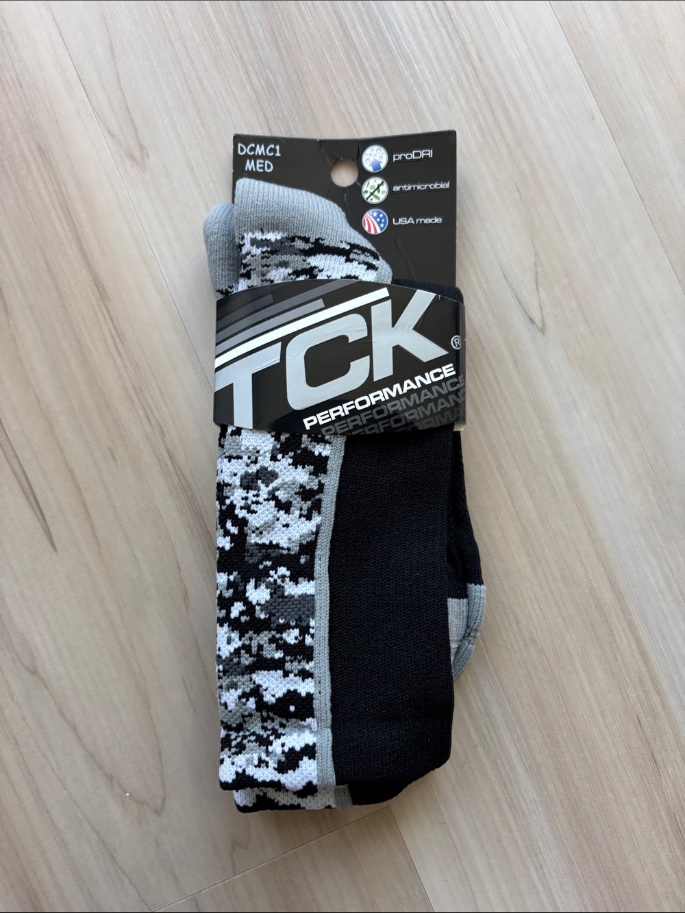 TCK Performance Men's Black & Gray Athletic Socks